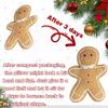 Gingerbread Man Star Pillow - Christmas Decor Cushion