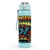 1PC May Seven 67 Graffiti Letter 750ml Color Plastic Sports Water Bottle Leakproof Flip Straw Lid Suitable for Sports Office Home Use