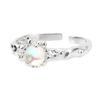 925 Sterlingsilber Ring Damen Modisch Elegant Stein Offener Ring Schmuck Accessoire für Jahrestag