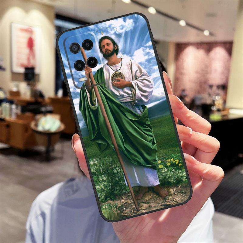 

San Judas Case For Oppo A78 A98 A79 A18 A38 A58 A40 A60 A80 A16 A76 A96 A15 A74 A94 A54 A17 A77 Cover For OPPO A80 5G