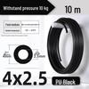 Zhuo Ji 8mm High-Pressure Transparent PU Air Hose for Air Compressors (Sizes: 4/6/10/12/14/16)