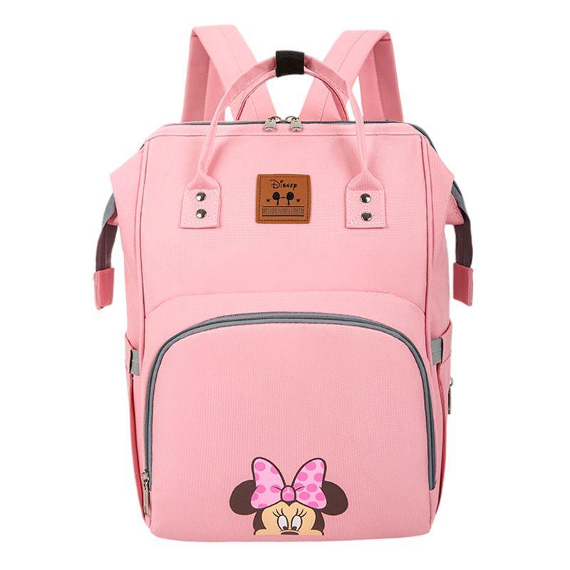 Stilvoller und robuster Oxford-Wickelrucksack für Mütter und Väter mit großem Fassungsvermögen und Mickey Mouse-Motiv