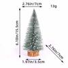 5 Pcs Different Size Pine Needles Tree with Snow, Mini Table Christmas Tree, Christmas Tree Gift for Kids and Friends, New Year's Tree Decoration