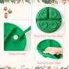 Color Kids 3PCS Baby Feeding Sucker Dishes Plate Set Silicone Tableware With Spoon Fork Training Utensils Children Dinnerware