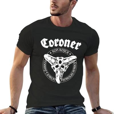 Masked Coroner T-Shirt Cotton Graphic Tees Baggy Shirts Anime Figures Essential T Shirt Mens Designer Clothes