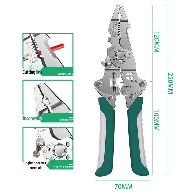 Электрик Многофункциональные Складные Стрипперы и Кусачки для Проводов