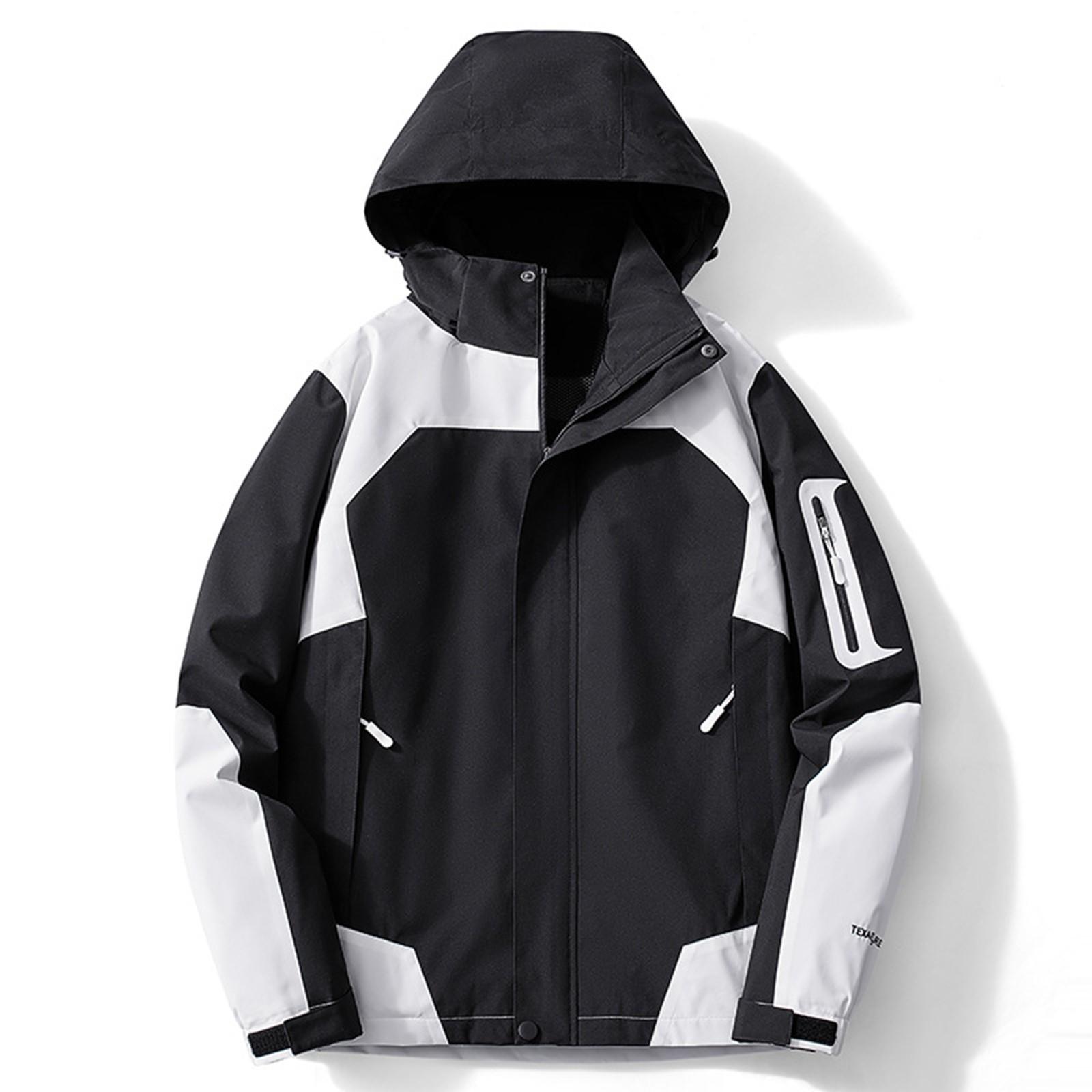 

Женская Свободная Удобная Модная Уличная Ветрозащитная и Водонепроницаемая Куртка Куртка L чёрный