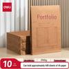 Deli A4 Thickened Kraft Paper Archive Bags