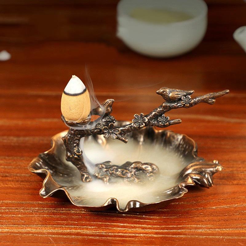 Small Cense Furnace Ornament Creative Happy Plum Branch Bracket Incense Insert