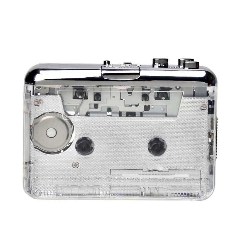 

Transparent Cassette Player Portable MP3 Cassette to MP3 Type-c Tape Player Support for Windows XP, Vista, for Windows 7 1