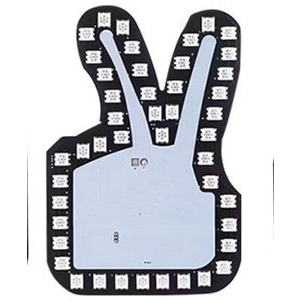 LED-Gestenlicht mit Fernbedienung, Auto-Fingerlicht, OK-Gestenlicht für Auto-LKW-Handlampe, Autozubehör