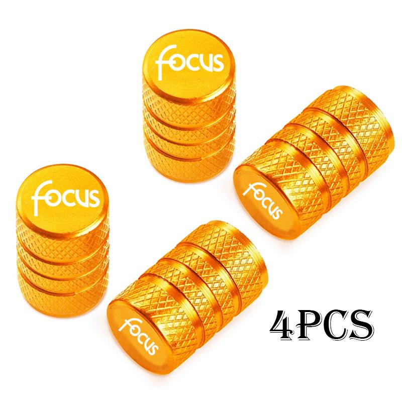 Car Wheel Tire Valve Caps Tyre Stem Covers Airdust Waterproof For Ford Focus MK3 Every Years Auto Accessories
