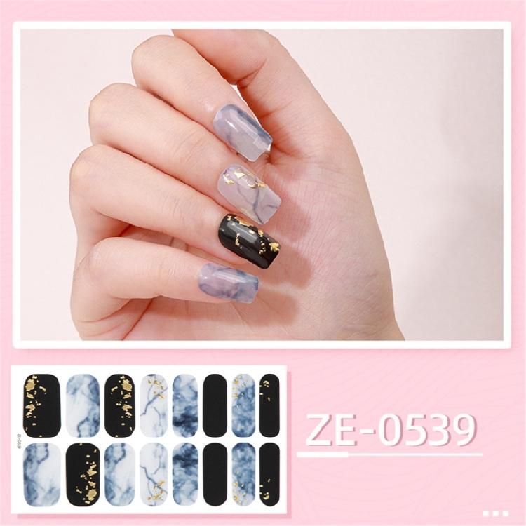 Self-Adhesive Nail Art Sticker DIY Nail Polish Stickers Waterproof Nail Wraps