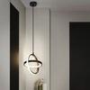 Modern Minimalist LED Chandelier Black and White Round Square Living Room Dining Room Bedroom Bedside Decorative Lighting