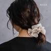 JewelVOX Scrunchie Hair Accessory for Solid Stylish Hair Brown Women, Grosgrain, Color, Simple, Tie,