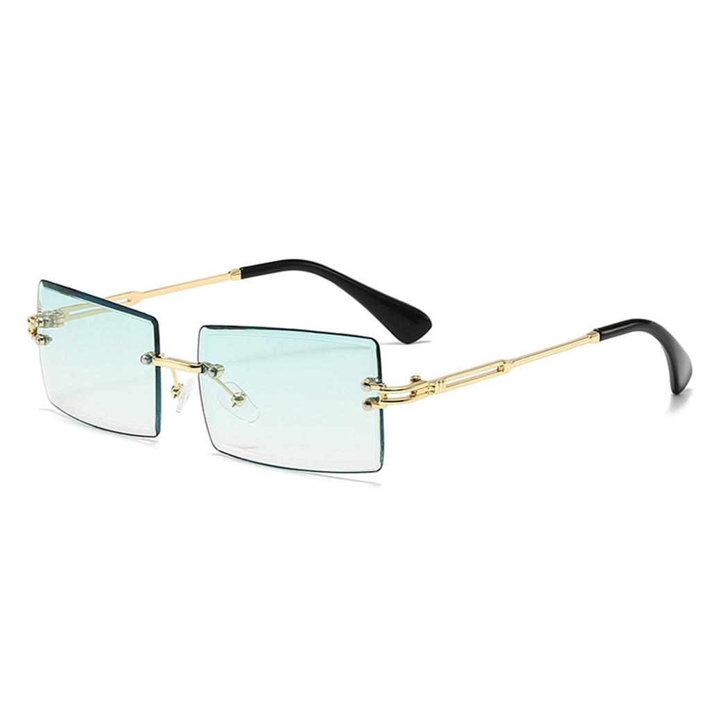 Rimless Fashion Glasses For Women Men Luxury Vintage Fashion Shades Travel Outdoor Glasses