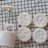 Chinese Traditional Mid-Autumn Mooncake Mold Set 4Pcs Different Round  Flower Patterns for Mooncake Biscuit Stamping