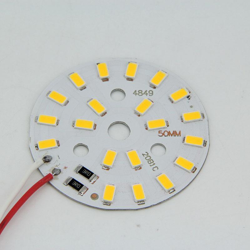 3pcs 5V 3W 5w 10w 30w LED Chip Bead Yellow Warm White Lamp Night Lights Wire Board Bulb Round Transformation Source 32MM 50mm 14mm