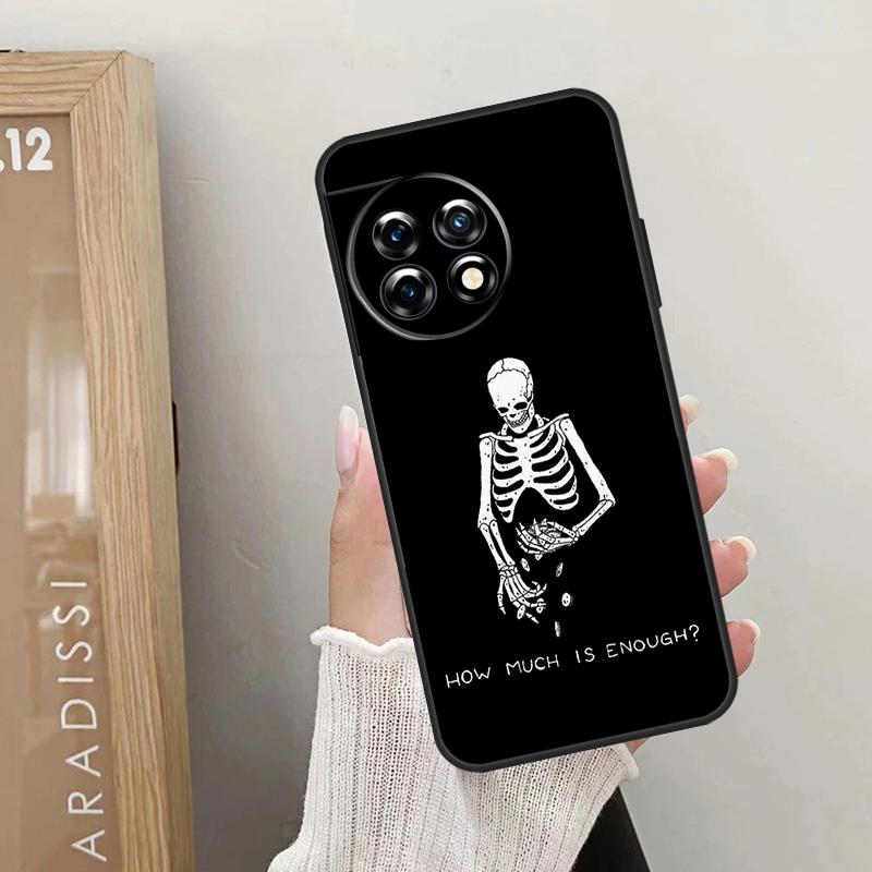Aesthetics Skeleton Case For OnePlus Nord CE 5 2 3 4 Lite N20 N30 OnePlus 15 13 12 10 R 13T 10T 11 9 10 Pro Cover