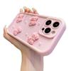 Applicable to iPhone17 matte mobile phone case female pearl bow Apple 16Promax protective case 1514 new model