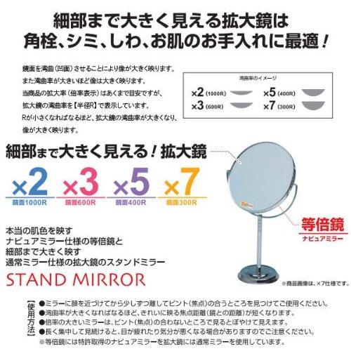 Horiuchi Mirror Industry (HORIUCHI KAGAMI KOUGYOU) Mirror RS-03SV Real Zoom Stand 3x
