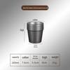 Gold Retro Double-Walled Insulated 304 Stainless Steel Water Cup with Diamond Texture 