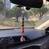 Handmade 7 Chakra Tumbled Gemstone Crystal Window Car Decor Feng Shui Hanging Ornaments Spiritual Meditation Auto Interior Decor