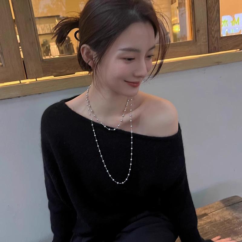 Star-shaped Pearl Sweater Chain - Elegant Commuting Multi-purpose Layered Collar Chain - New Style Accessory for Various Occasions