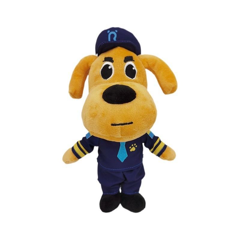 Sheriff Labrador Dog Plush Toy Security Sergeant Labrador Wolf Dog Cartoon Doll Boys Girls Soft Stuffed Toys Children Gift