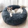 Pet Soft Plush Round Bed Dogs Cats Warm Comfortable Washable Cushion Bed