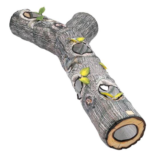 

Игрушка-туннель для домашних животных Уникальная складная форма Моделирование укрытия в дупле дерева Игра хорька