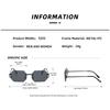 New Rimless Polygon Sunglasses Fashion Women Vintage Gradient Ocean Lenses Shades Trendy Luxury Brand Design Chic Sun Glasses