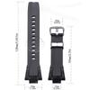 Watch Accessories For Casio G-SHOCK GST-B400 Series Resin Strap Men's Sports Waterproof Rubber Replacement Watchband Bracelet