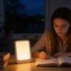 Touch Activated Natural Lamp Offering Time Function And Previous Setting Feature For Reading Relaxation