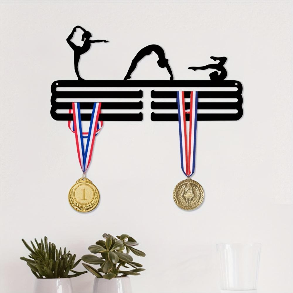 Metall-Medaillen-Ausstellungsständer für Turnhalle, Wandmontierter Medaillenhalter, Geschenk für weibliche Athleten