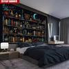 2D Dark Academia Witch Tapestry, Cosmic Moon & Potion Bottles Wall Decor
