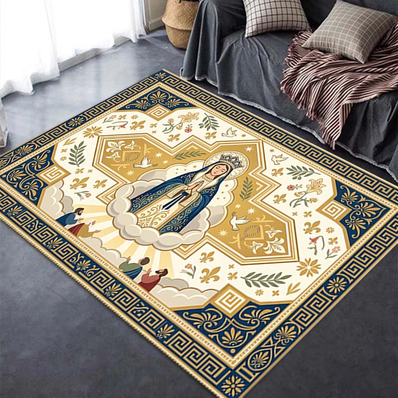 2025 New The Holy Mother Carpet Rug for Living Room Bedroom Home Sofa Decoration,Kids Play Non-slip Floor Mat09