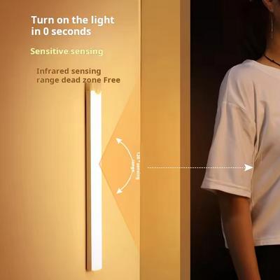 1 Stück Kabellose Wiederaufladbare LED Bewegungssensor Schrankleuchte - Ideal für Schrank, Küche, Kleiderschrank, Treppe - Batteriebetriebenes Nachtlicht