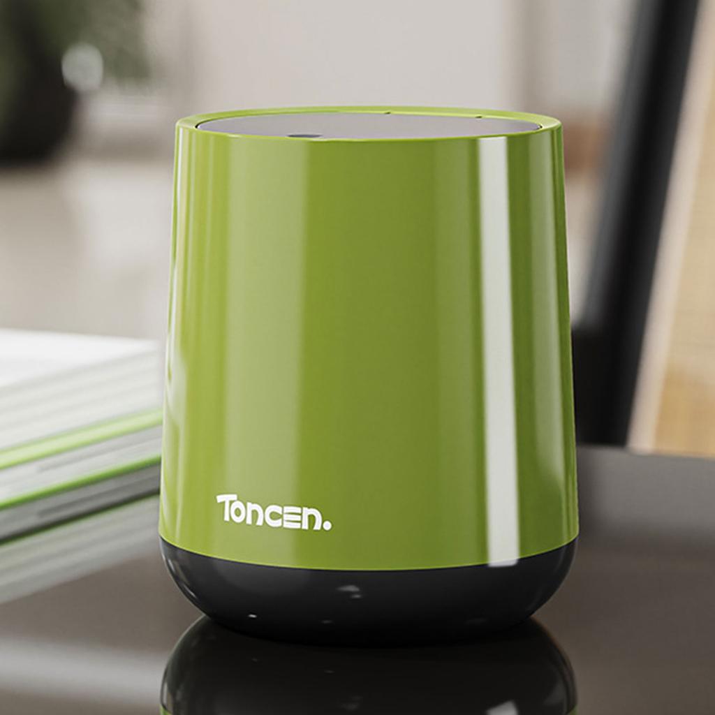 Poubelle à couvercle à pression moderne pour dessus de table de bureau, poubelle de voiture, chambre à coucher, compacte, de bureau, petite poubelle pour usage domestique