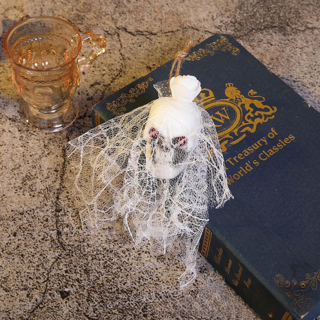 Halloween Decorations, Ghost Brides, Hanging Ghosts, New Styles, Haunted House Escape Room Decorations, Party Horror Decoration Props, Small Skulls