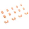 Medium and Long European Square Orange Crystal Frozen Summer New White Fake Nails European and American Ins Style
