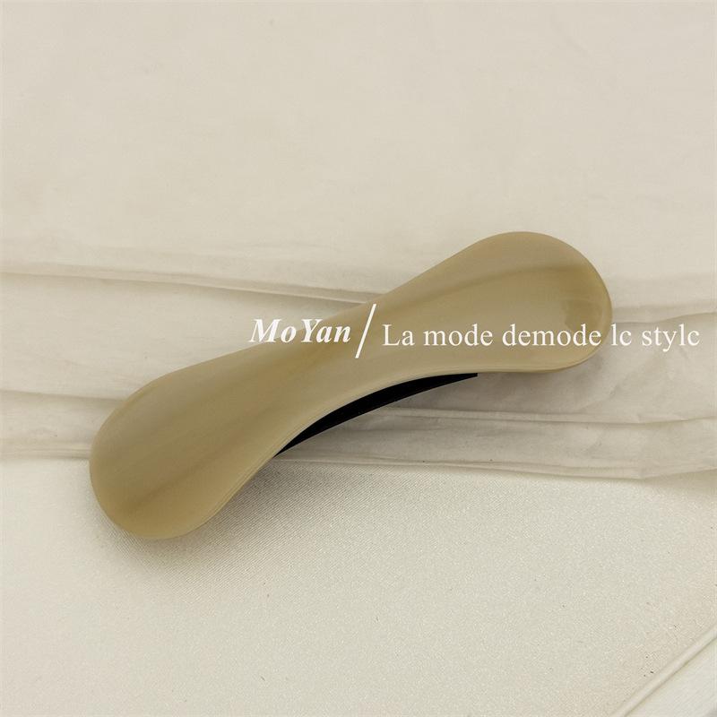 Korean Acetic Acid Hairpin Barrettes Advanced Sense Disc Hair Spring Clip for Women