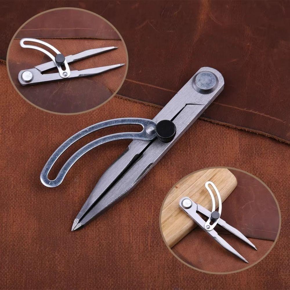 Edge Creaser Steel Wing Divider Pencil Marking Spacing Compass Cross Line Compasses  Woodworking