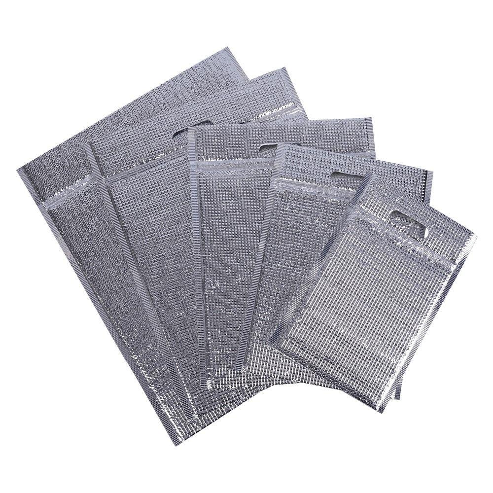 

Insulation Layer Aluminum Foil Insulation Bag Heat Preservation Packing Bag Fresh-keeping Storage 20*30cm