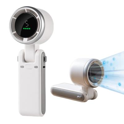 Ventilador Turbo Portátil de Mão Design com Display Digital Motor Sem Escovas Ajustável em 180 Graus 5