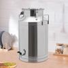 60L Stainless Steel Milk Jug with Spigot, 201 Food Grade Milk Can, Sealed Brewing Bucket for Home Kitchen, Wine Beer Making