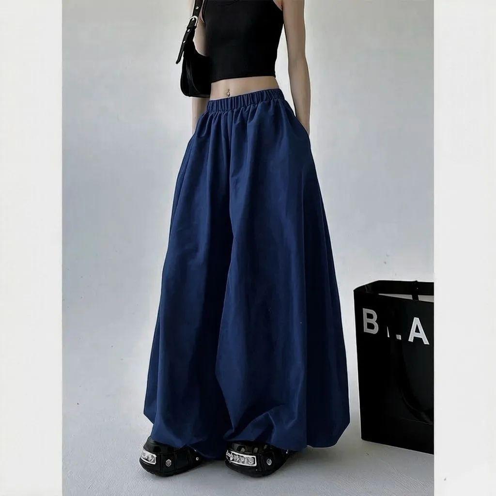 Women's Retro Chinese Lantern High-Waist Joggers – Loose, Slimming, Versatile Summer Pants