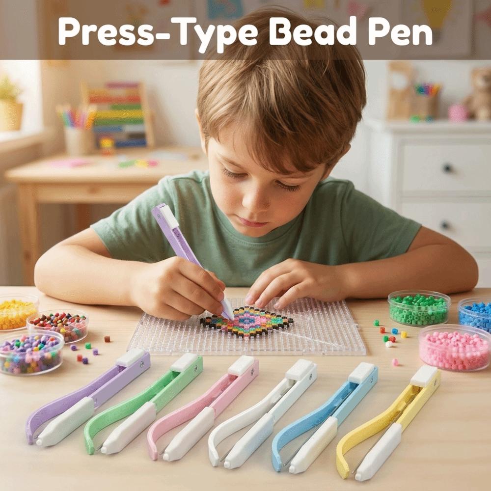 Efficient Storable Bead Pen 2in1 Perler Bead Placement Pen Collage Bead Tool Handmade Craft
