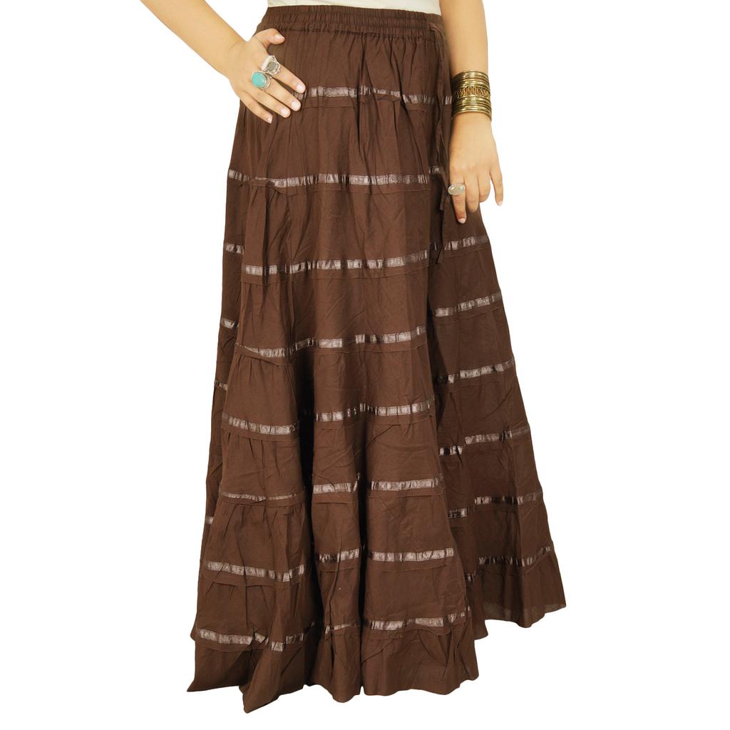 Women Fashion Beach Hippie Boho Gypsy Clothing Lace Casual Skirt