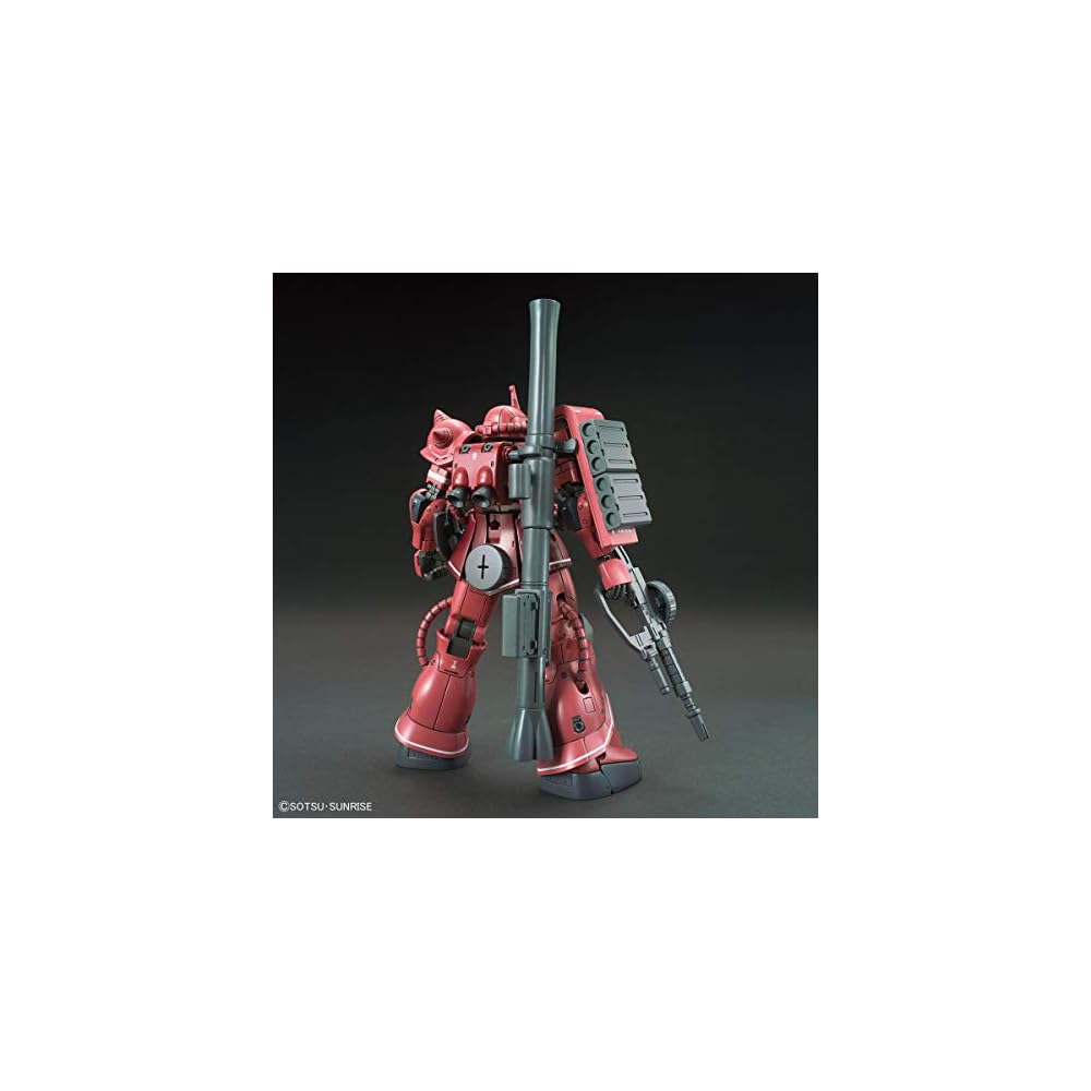 HG Gundam The Origin Char's Zaku II Red Comet Version 1/144 Scale Color-Coded Plastic Model Kit